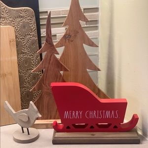 Rae Dunn Merry Christmas Red Sleigh